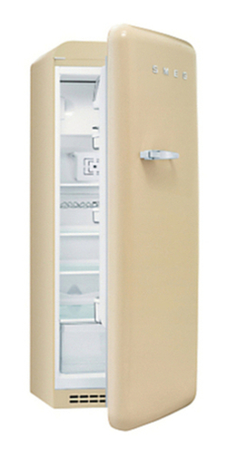 Smeg FAB28QP1 Retro Fridge with Freezer Compartment, A++ Energy Rating, 60cm Wide, Cream